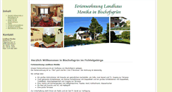 Desktop Screenshot of landhaus-monika.bischofsgruen.de
